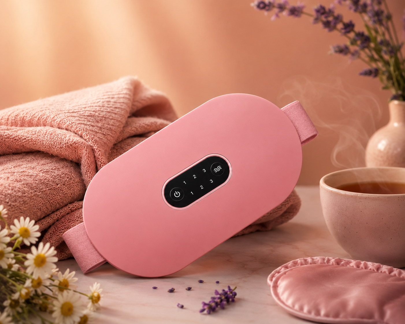 EMBR Wireless Heat Wrap — Discreet Cramp Relief Belt, 3 Heat Levels
